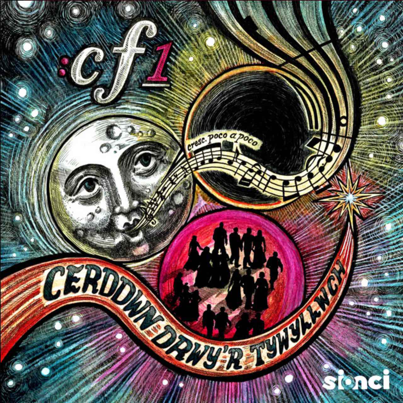 Album cover of 'Cerddwn Drwyr Tywyllwch'